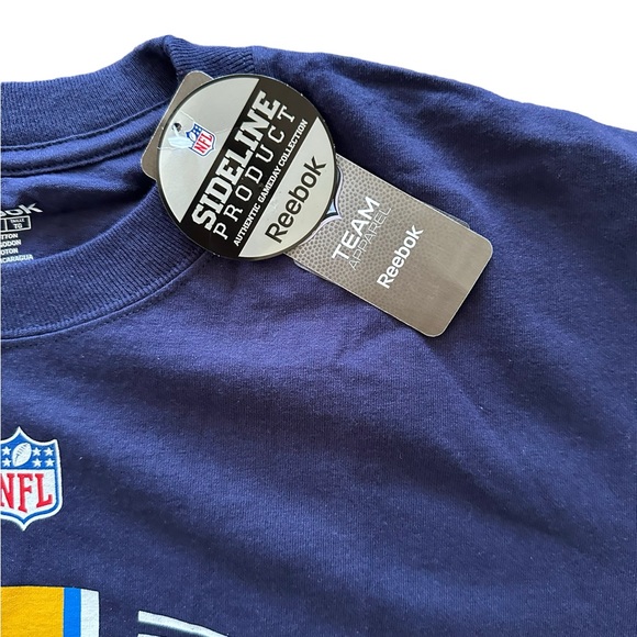 NFL Los Angeles Chargers Football NWT Blue XL Reebok T-shirt - Picture 3 of 8